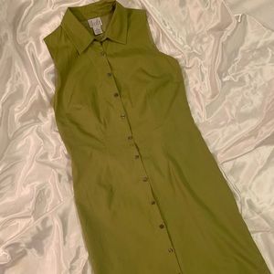 Ann Taylor Loft Olive-green Shirtdress size 2